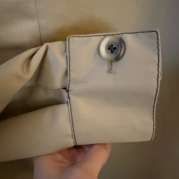 Cortefiel Vintage 70s Tan Jacket w Leather Trim Size Large - Picture 5 of 11